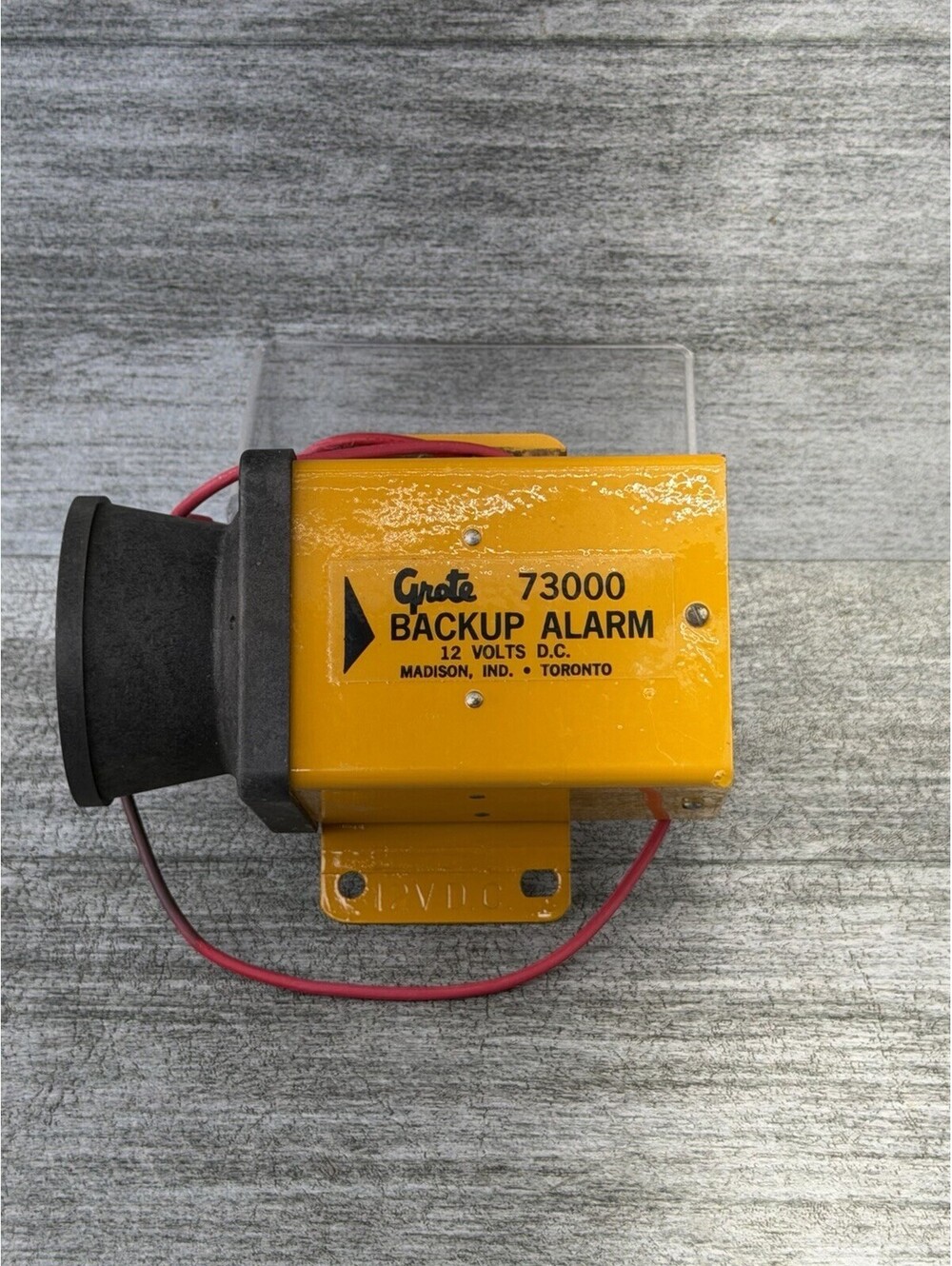 VTG NOS Grote 73000 Backup Alarm 12 Volts D.C. Heavy Duty Truck Tractor Trailer